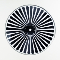 Densité, sérigraphie sur aluminium - ø 84 cm, 2013