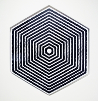  Densité, sérigraphie sur aluminium - polygone de 77 x 85 cm, 2013